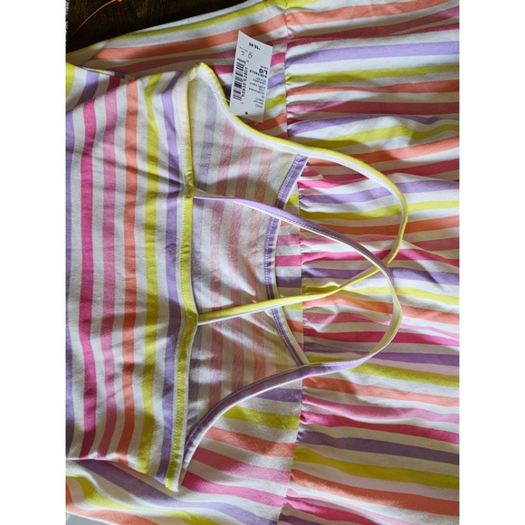 The Childrens Place Girls Rainbow Striped Tiered Sundress Size L 10-12 NEW - Picture 6 of 6